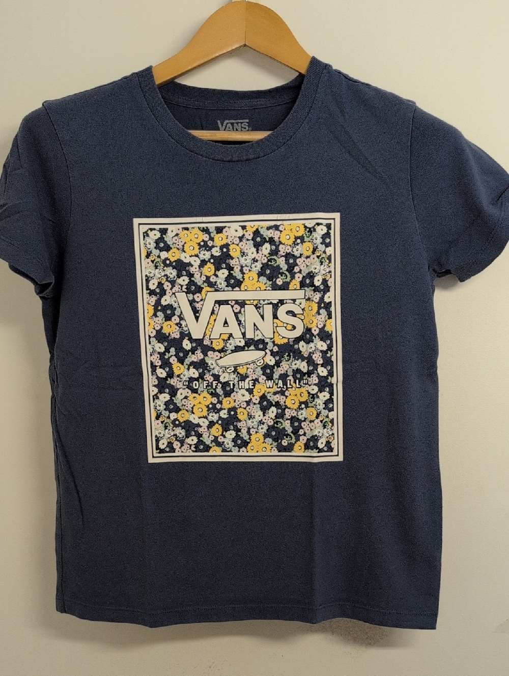 VANS Floral Box Logo Graphic Tee Medium